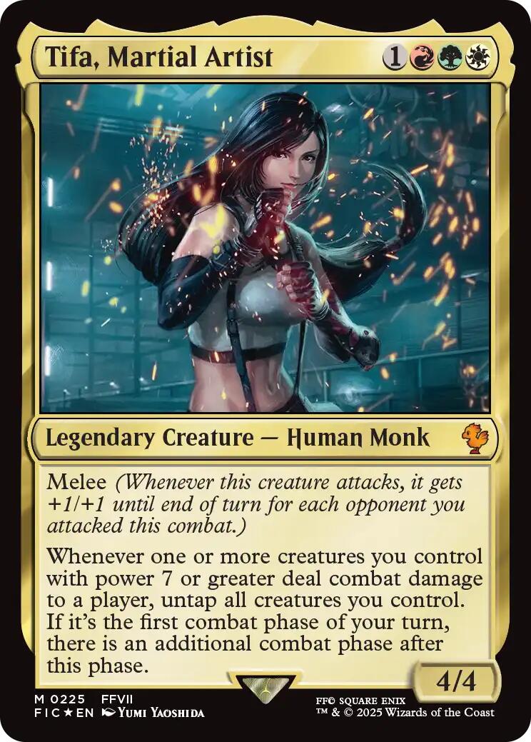 Tifa, Martial Artist (Surge Foil) [FINAL FANTASY Commander] | Exor Games New Glasgow