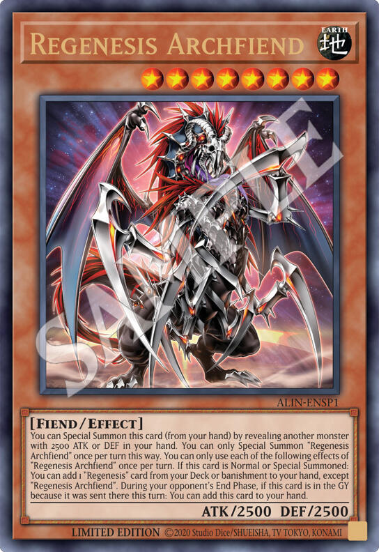 Regenesis Archfiend [ALIN-ENSP1] Ultra Rare | Exor Games New Glasgow