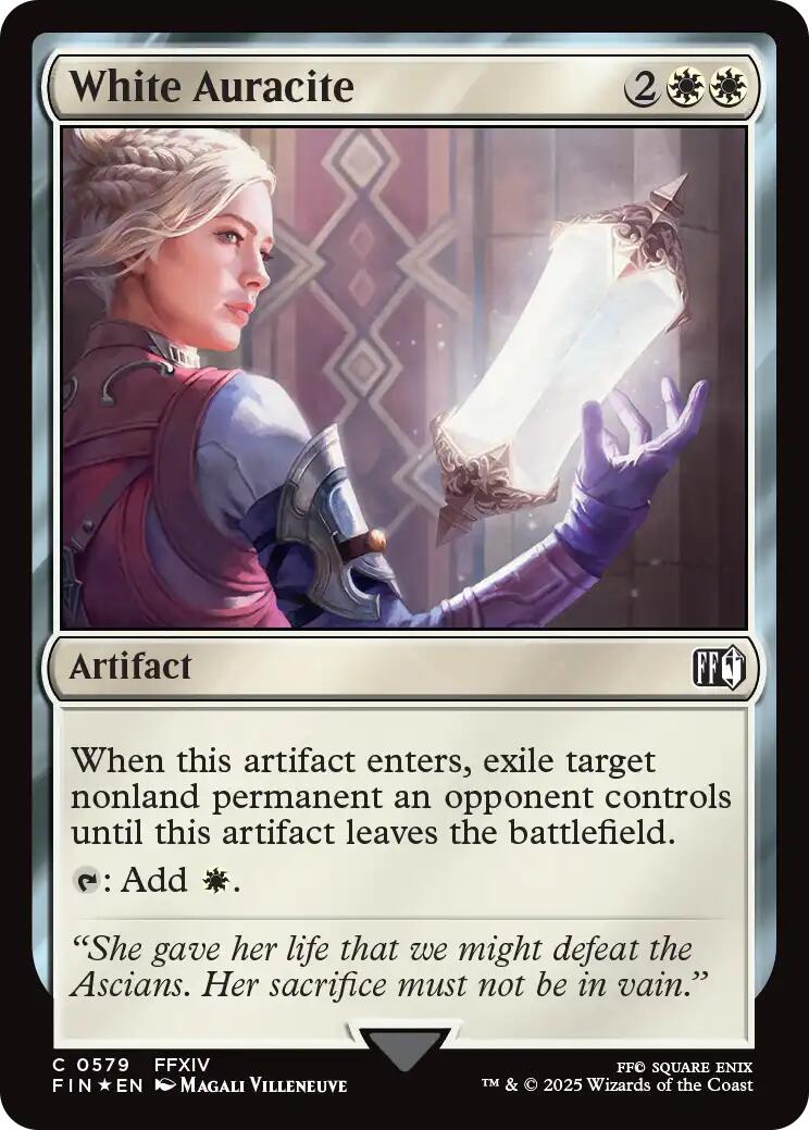 White Auracite (Surge Foil) [FINAL FANTASY] | Exor Games New Glasgow