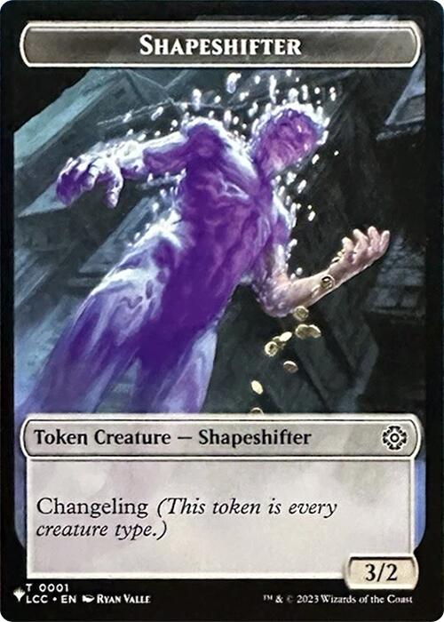 Shapeshifter // Cat Double-Sided Token [Secret Lair Drop Series] | Exor Games New Glasgow