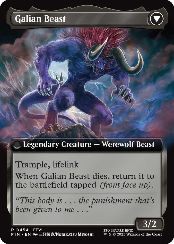 Vincent Valentine // Galian Beast (Extended Art) [FINAL FANTASY] | Exor Games New Glasgow