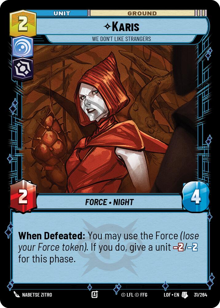Karis - We Don't Like Strangers (31/264) (31/264) [Legends of the Force] | Exor Games New Glasgow