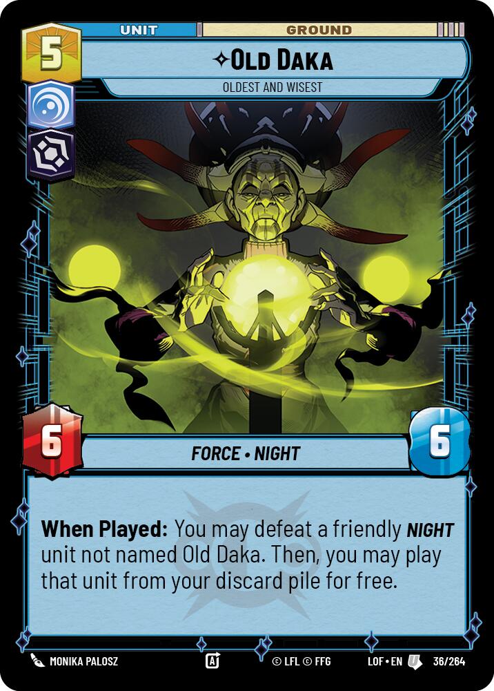 Old Daka - Oldest and Wisest (36/264) (36/264) [Legends of the Force] | Exor Games New Glasgow