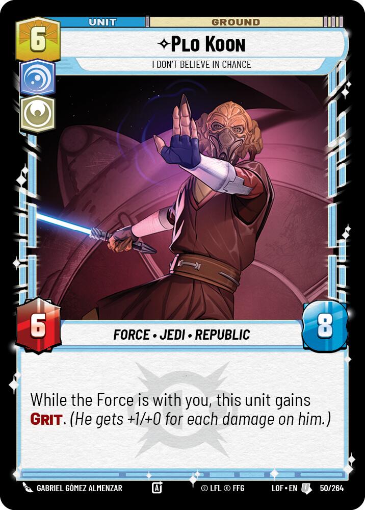 Plo Koon - I Don't Believe in Chance (50/264) (50/264) [Legends of the Force] | Exor Games New Glasgow