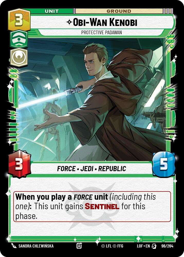 Obi-Wan Kenobi - Protective Padawan (96/264) (96/264) [Legends of the Force] | Exor Games New Glasgow