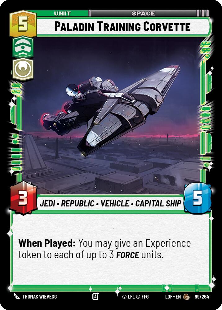 Paladin Training Corvette (99/264) (99/264) [Legends of the Force] | Exor Games New Glasgow