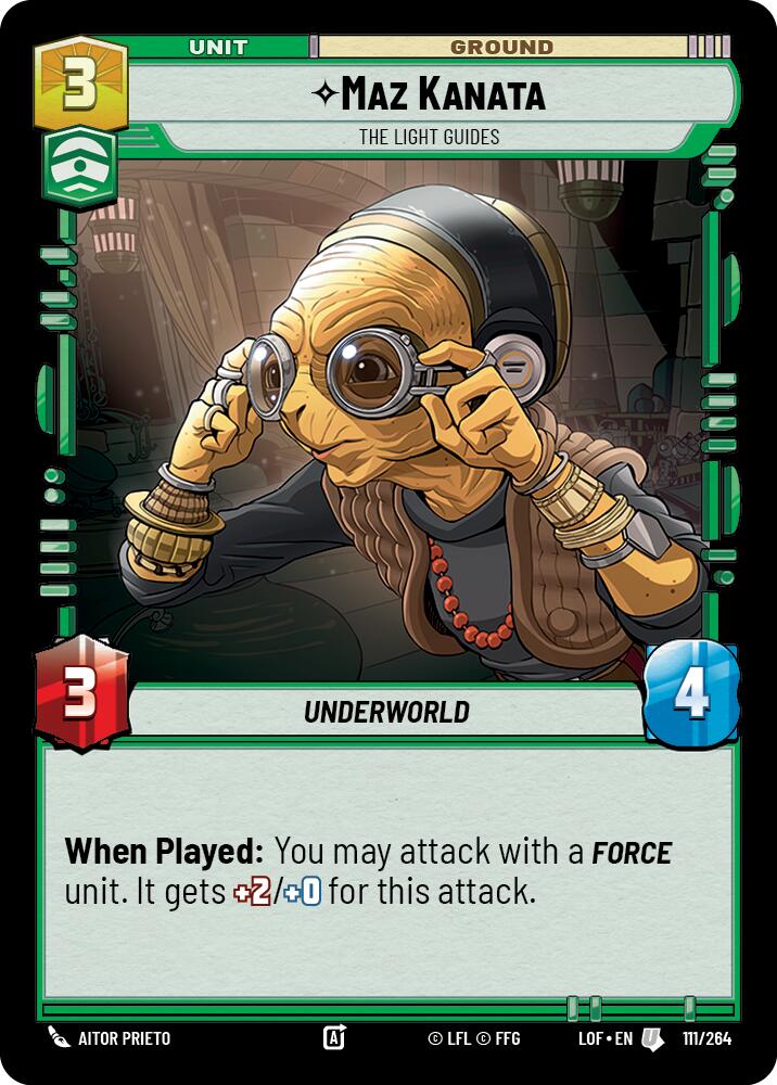 Maz Kanata - The Light Guides (111/264) (111/264) [Legends of the Force] | Exor Games New Glasgow