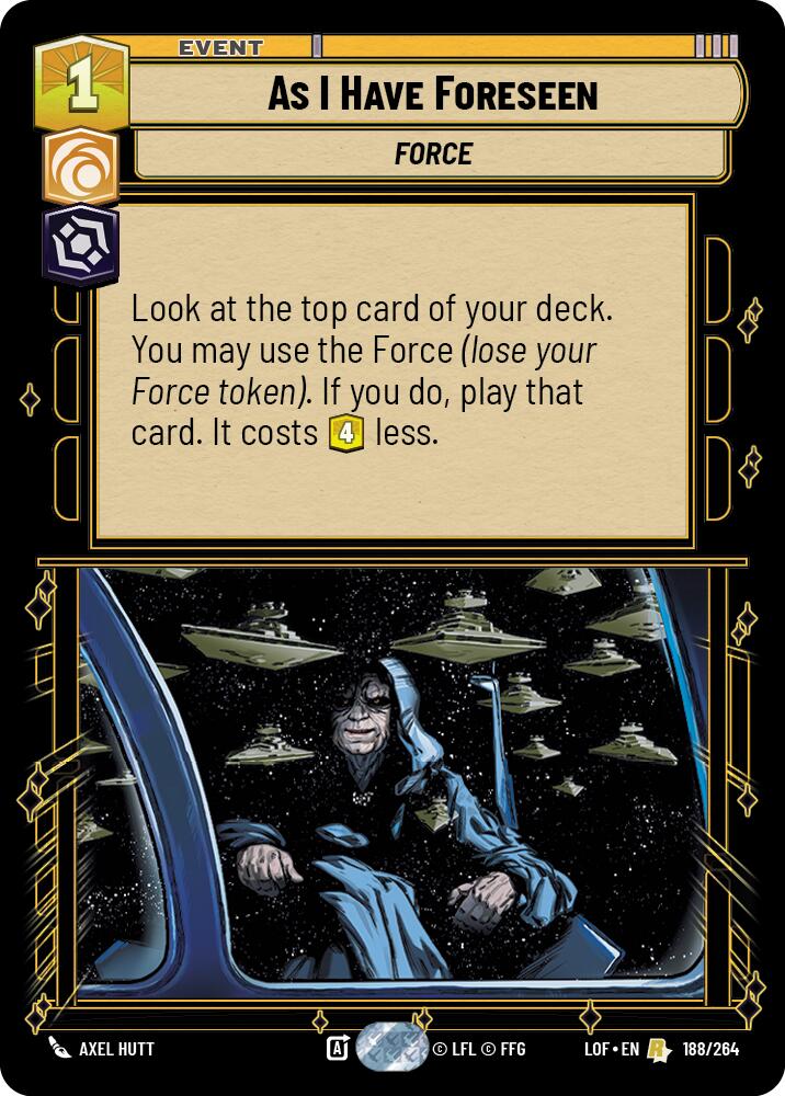 As I Have Foreseen (188/264) (188/264) [Legends of the Force] | Exor Games New Glasgow
