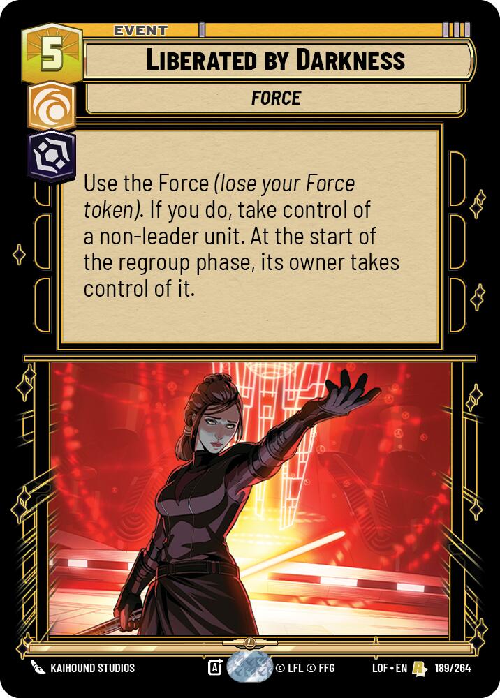 Liberated by Darkness (189/264) (189/264) [Legends of the Force] | Exor Games New Glasgow