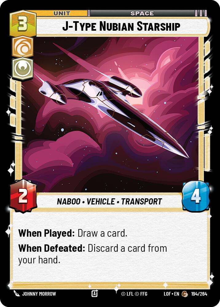 J-Type Nubian Starship (194/264) (194/264) [Legends of the Force] | Exor Games New Glasgow