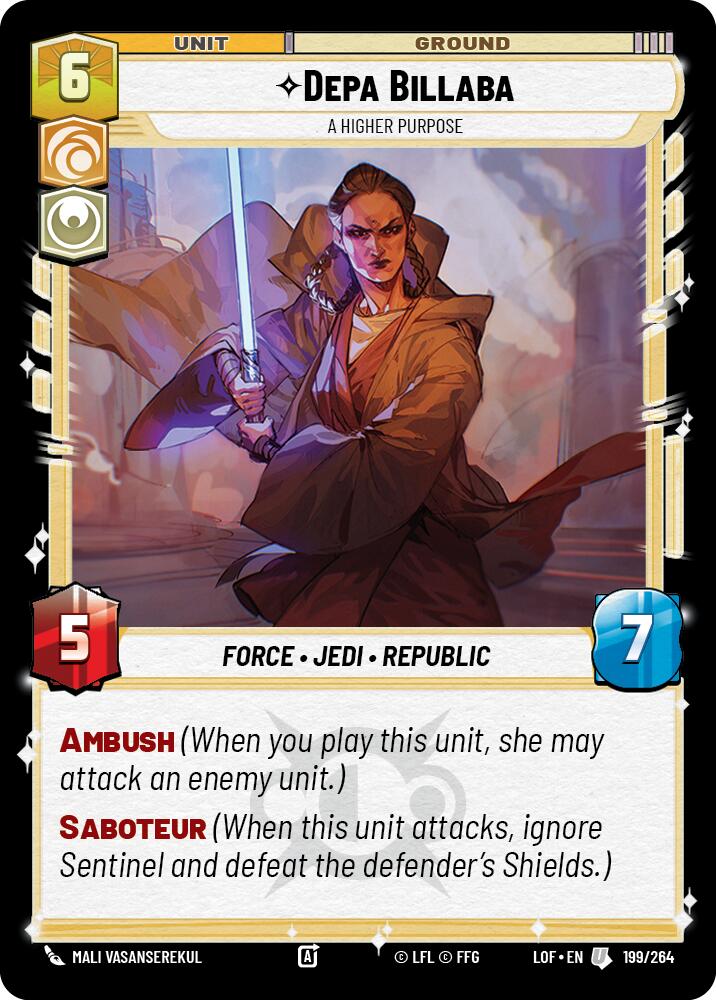 Depa Billaba - A Higher Purpose (199/264) (199/264) [Legends of the Force] | Exor Games New Glasgow
