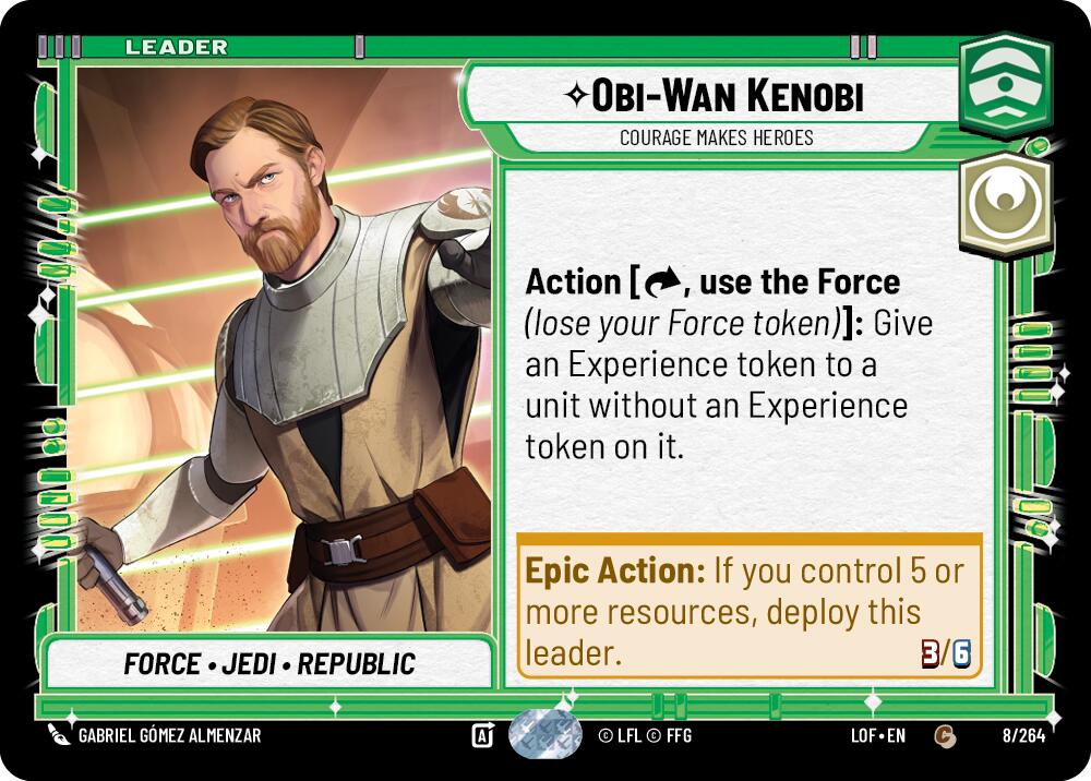 Obi-Wan Kenobi - Courage Makes Heroes (008/264) (008/264) [Legends of the Force] | Exor Games New Glasgow