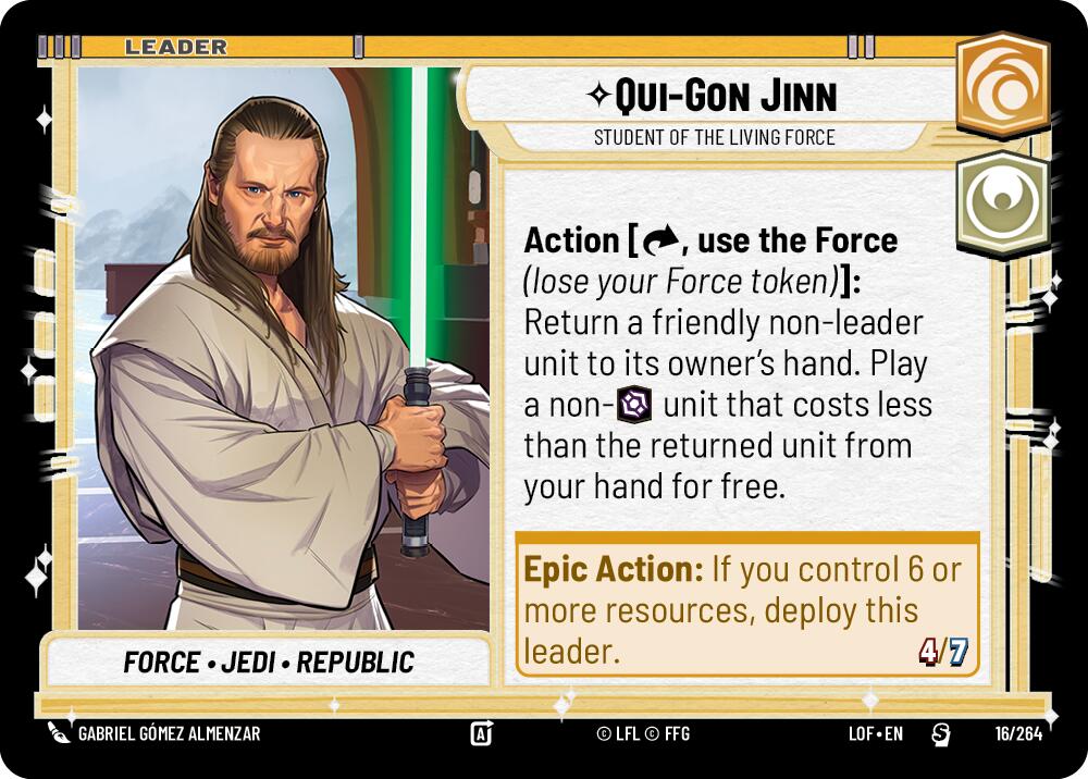 Qui-Gon Jinn - Student of the Living Force (016/264) (016/264) [Legends of the Force] | Exor Games New Glasgow