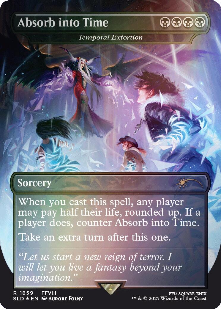 Absorb into Time - Temporal Extortion (Rainbow Foil) [Secret Lair Drop Series] | Exor Games New Glasgow