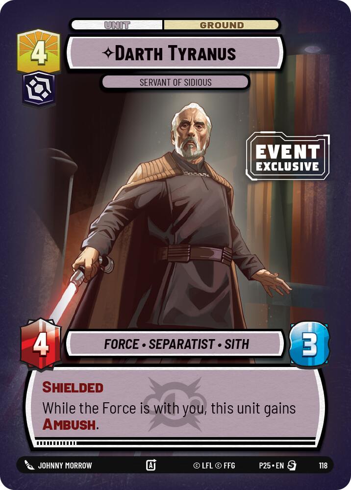 Darth Tyranus (118) - Servant of Sidious (118) [Miscellaneous] | Exor Games New Glasgow
