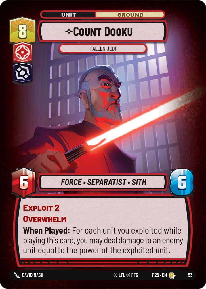 Count Dooku (53) - Fallen Jedi (53) [Store Showdown Promos] | Exor Games New Glasgow