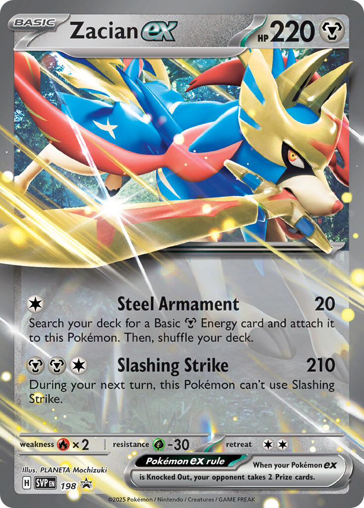 Zacian ex (198) [Scarlet & Violet: Black Star Promos] | Exor Games New Glasgow