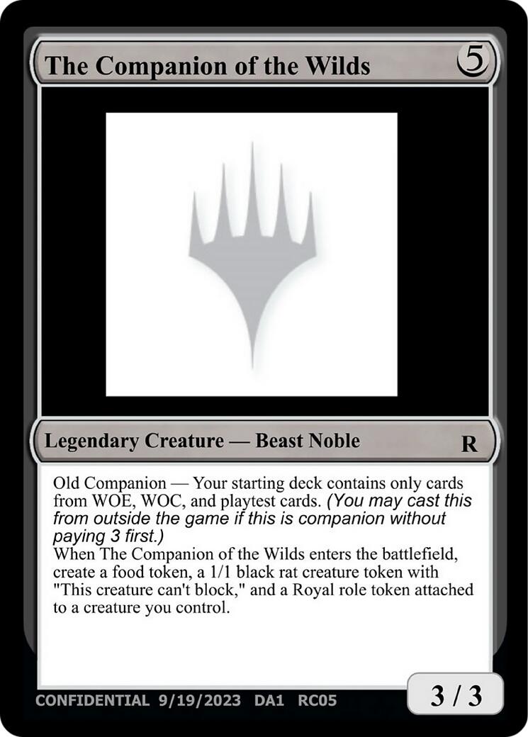 The Companion of the Wilds [Unknown Event] | Exor Games New Glasgow