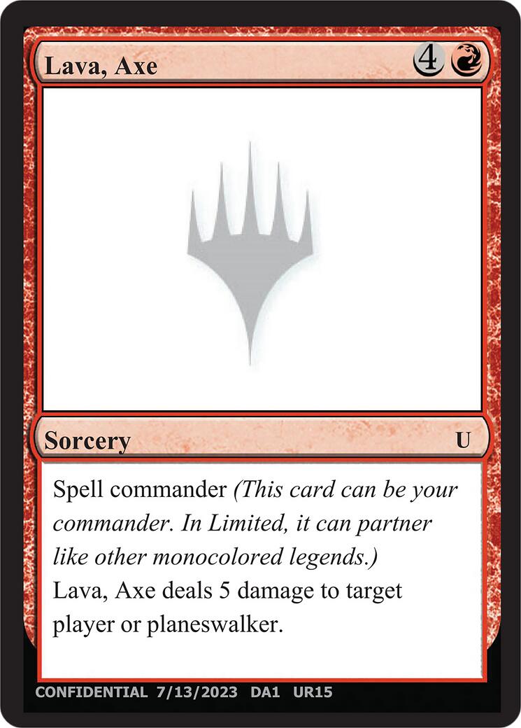 Lava, Axe [Mystery Booster] | Exor Games New Glasgow