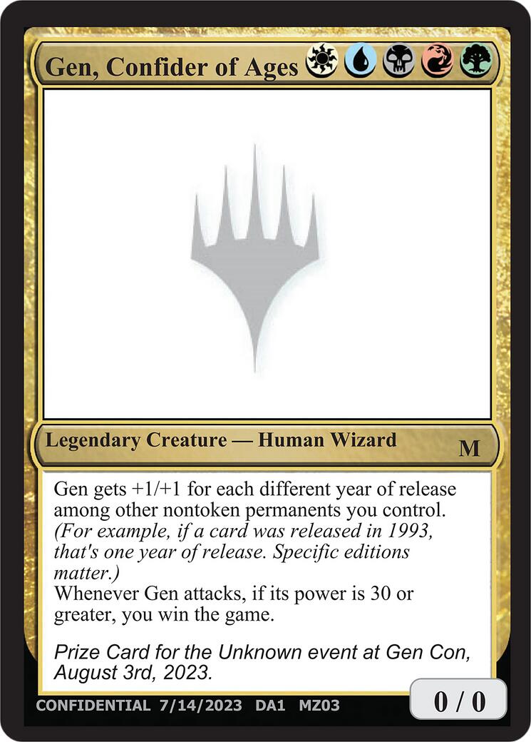 Gen, Confider of Ages [Mystery Booster] | Exor Games New Glasgow