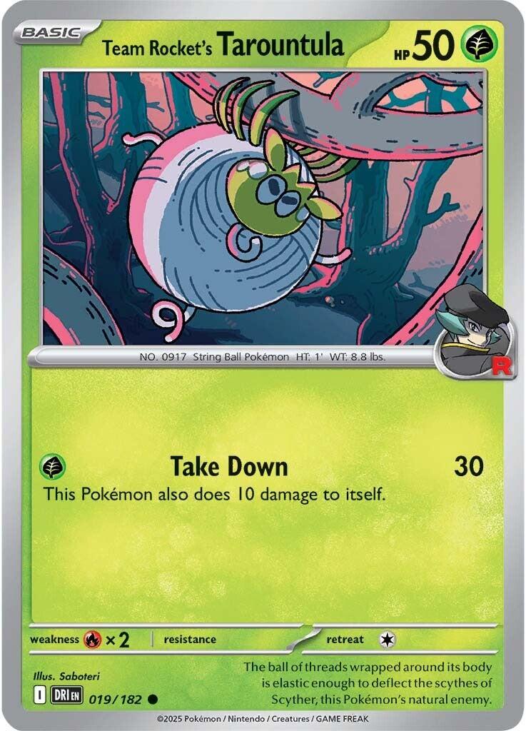 Team Rocket's Tarountula (019/182) [Scarlet & Violet: Destined Rivals] | Exor Games New Glasgow