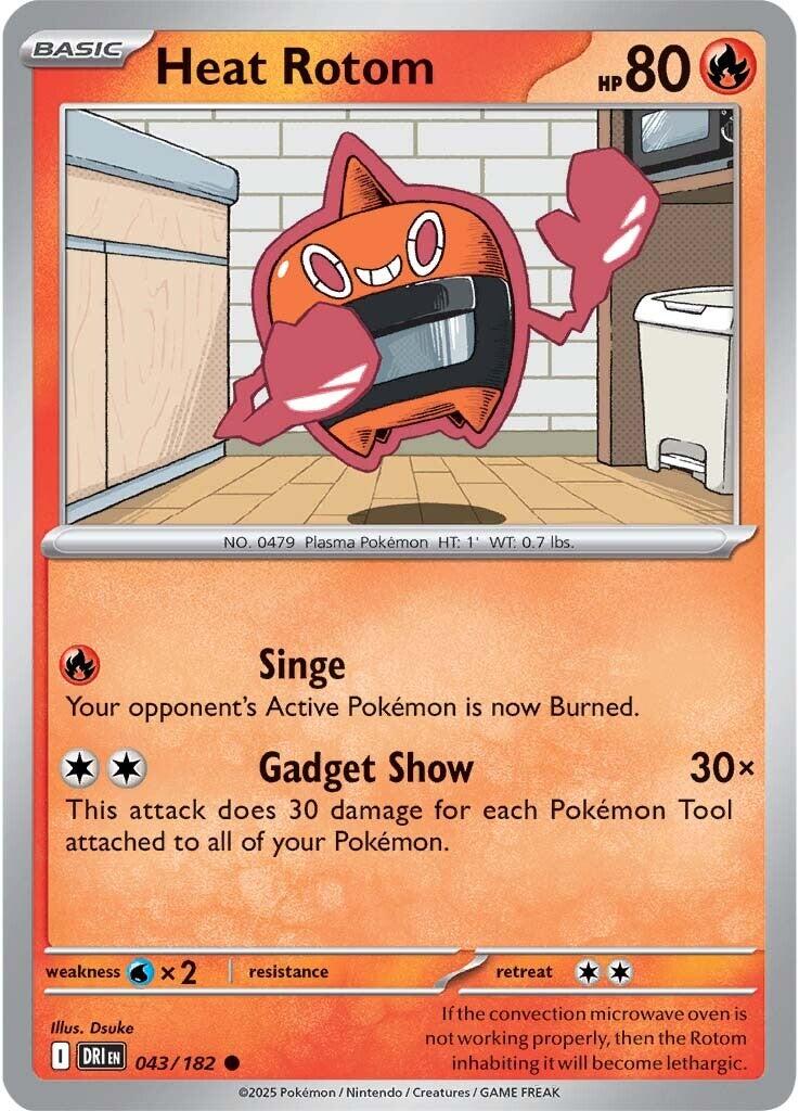 Heat Rotom (043/182) [Scarlet & Violet: Destined Rivals] | Exor Games New Glasgow