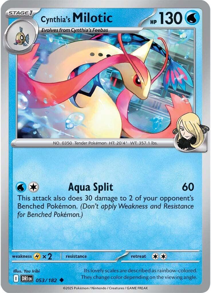Cynthia's Milotic (053/182) [Scarlet & Violet: Destined Rivals] | Exor Games New Glasgow