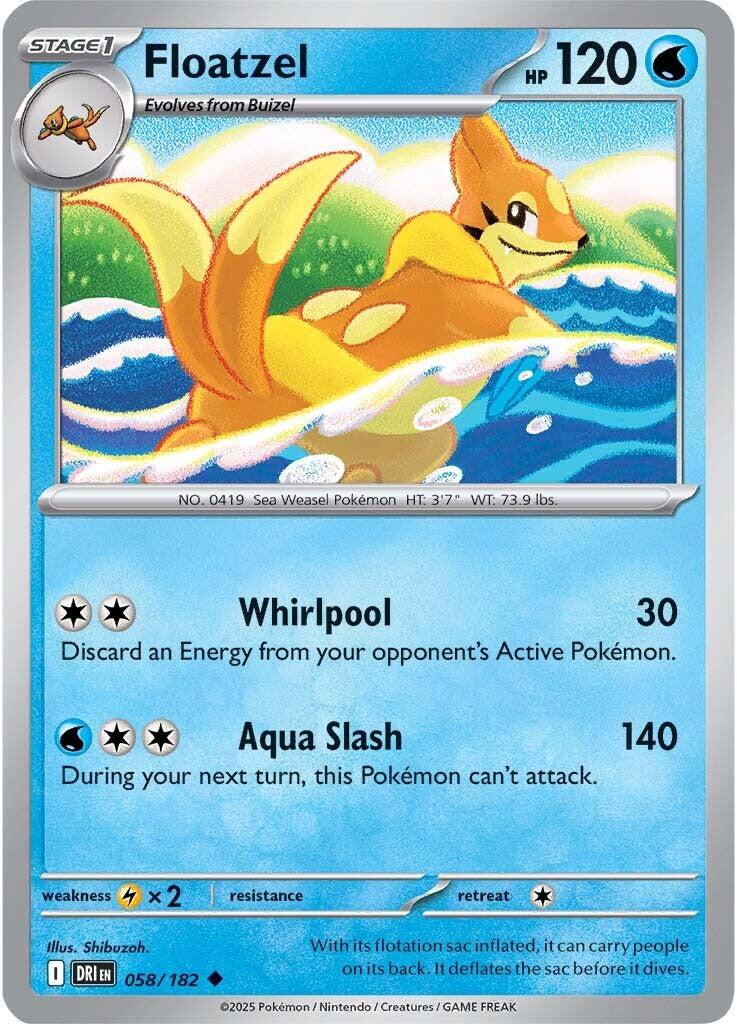 Floatzel (058/182) [Scarlet & Violet: Destined Rivals] | Exor Games New Glasgow