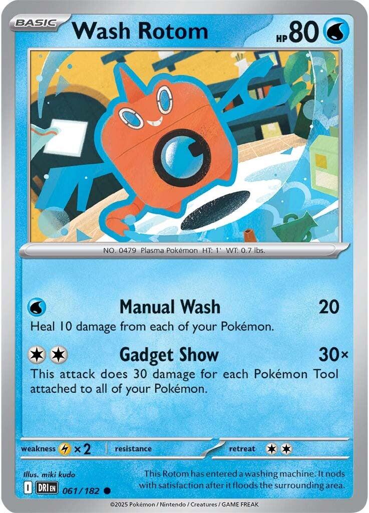 Wash Rotom (061/182) [Scarlet & Violet: Destined Rivals] | Exor Games New Glasgow