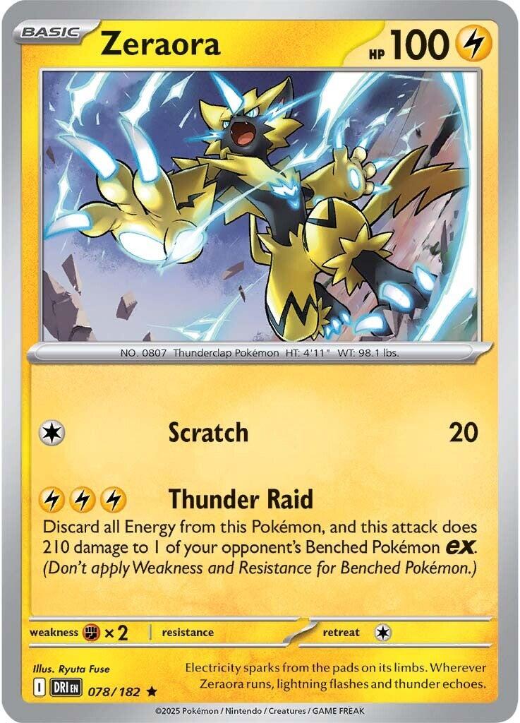 Zeraora (078/182) [Scarlet & Violet: Destined Rivals] | Exor Games New Glasgow
