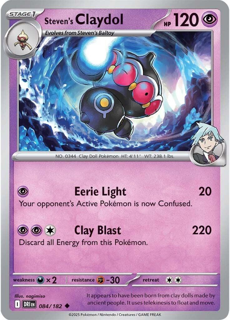 Steven's Claydol (084/182) [Scarlet & Violet: Destined Rivals] | Exor Games New Glasgow