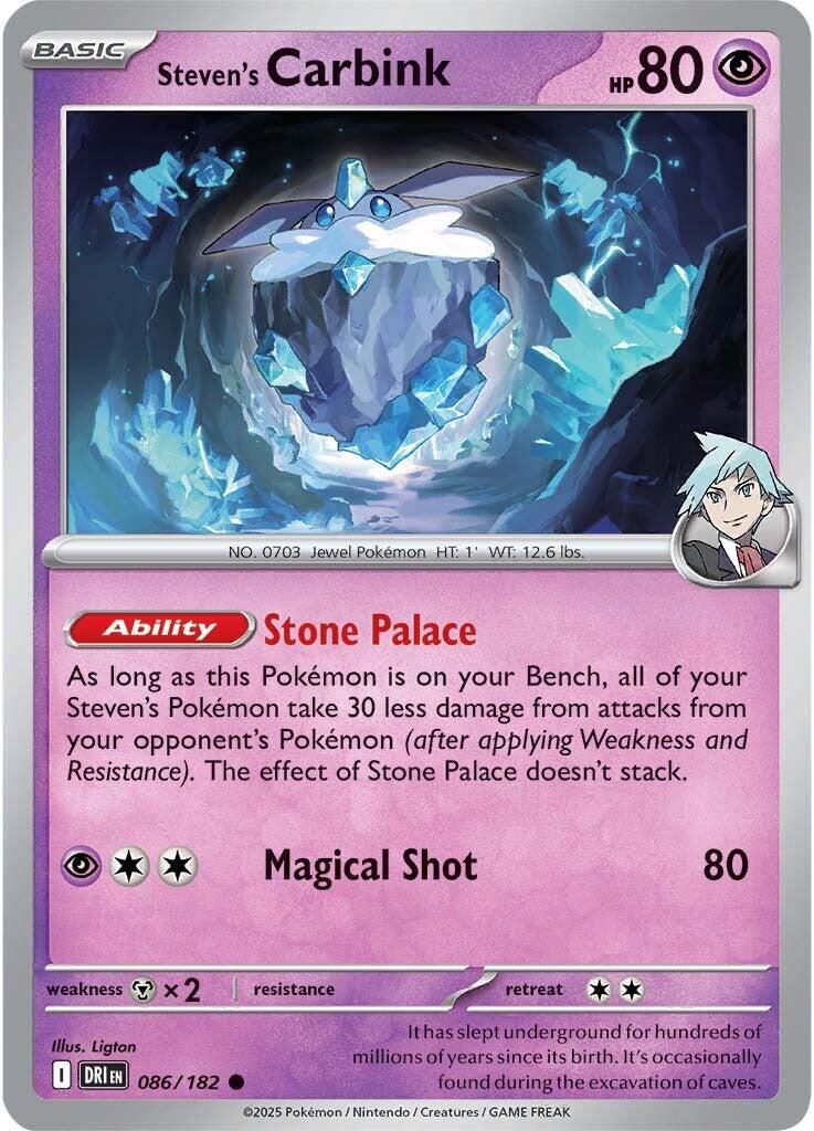 Steven's Carbink (086/182) [Scarlet & Violet: Destined Rivals] | Exor Games New Glasgow