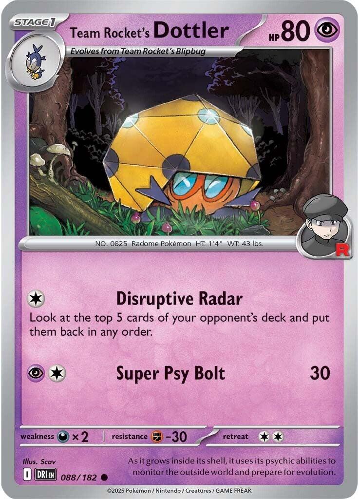 Team Rocket's Dottler (088/182) [Scarlet & Violet: Destined Rivals] | Exor Games New Glasgow