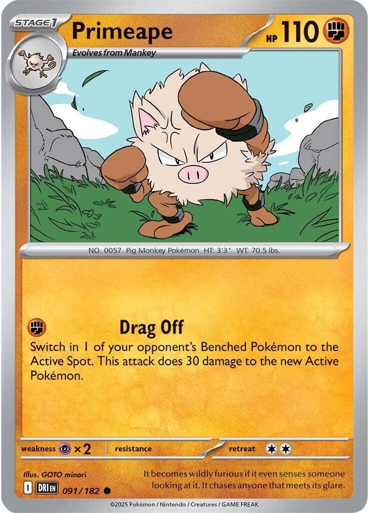 Primeape (091/182) [Scarlet & Violet: Destined Rivals] | Exor Games New Glasgow
