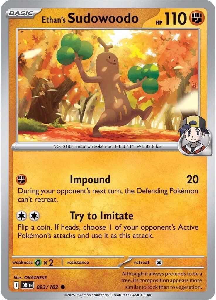 Ethan's Sudowoodo (093/182) [Scarlet & Violet: Destined Rivals] | Exor Games New Glasgow