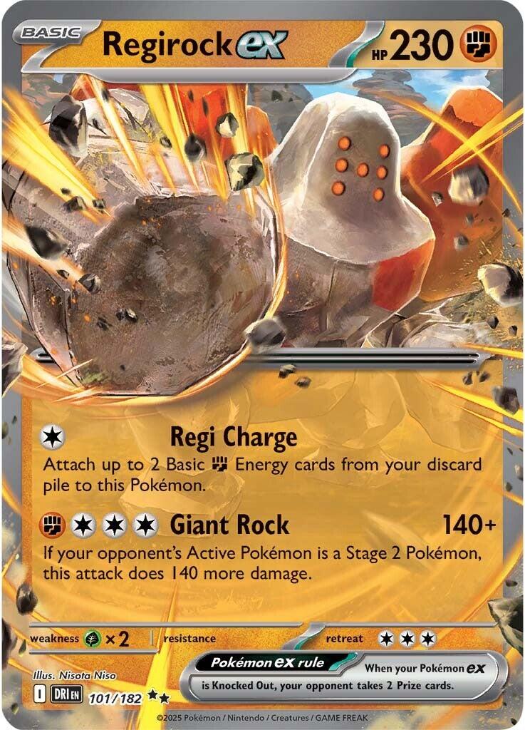 Regirock ex (101/182) [Scarlet & Violet: Destined Rivals] | Exor Games New Glasgow
