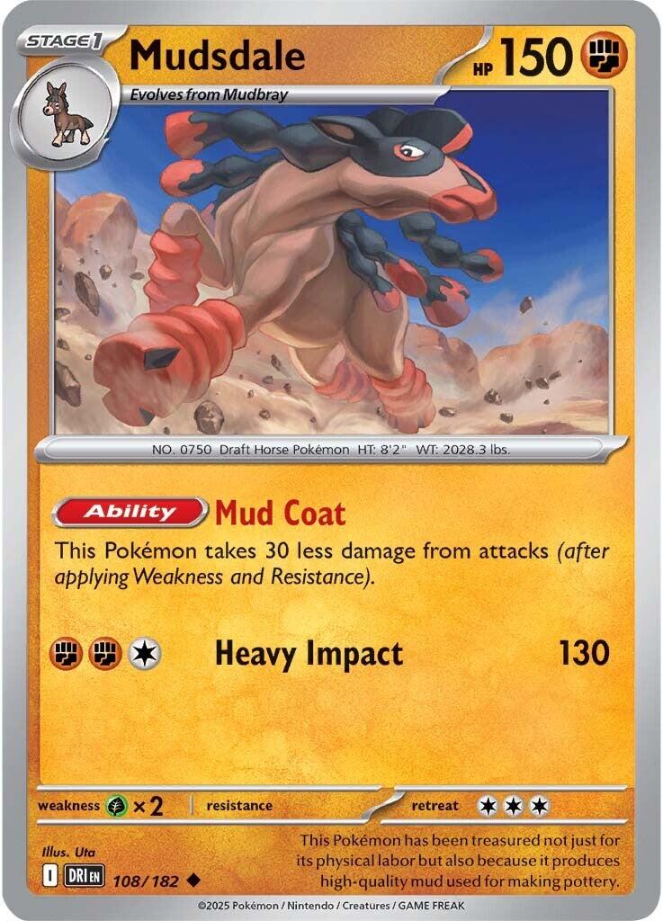 Mudsdale (108/182) [Scarlet & Violet: Destined Rivals] | Exor Games New Glasgow