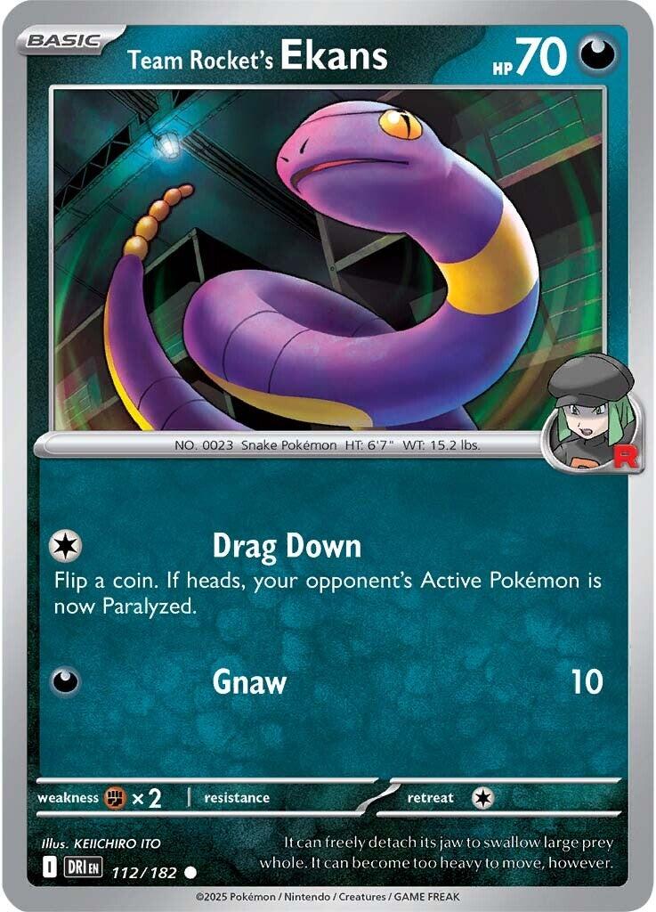 Team Rocket's Ekans (112/182) [Scarlet & Violet: Destined Rivals] | Exor Games New Glasgow