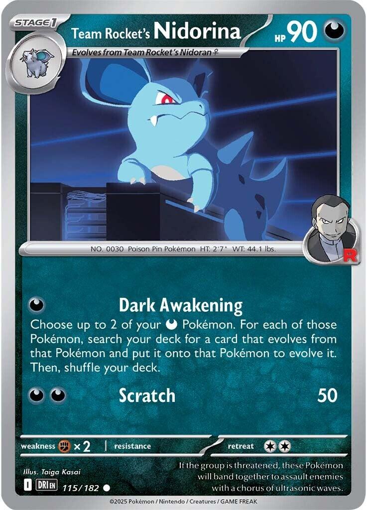 Team Rocket's Nidorina (115/182) [Scarlet & Violet: Destined Rivals] | Exor Games New Glasgow