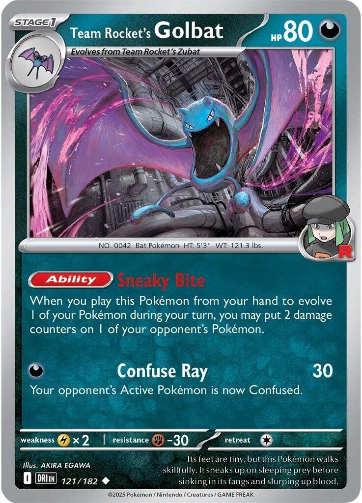 Team Rocket's Golbat (121/182) [Scarlet & Violet: Destined Rivals] | Exor Games New Glasgow