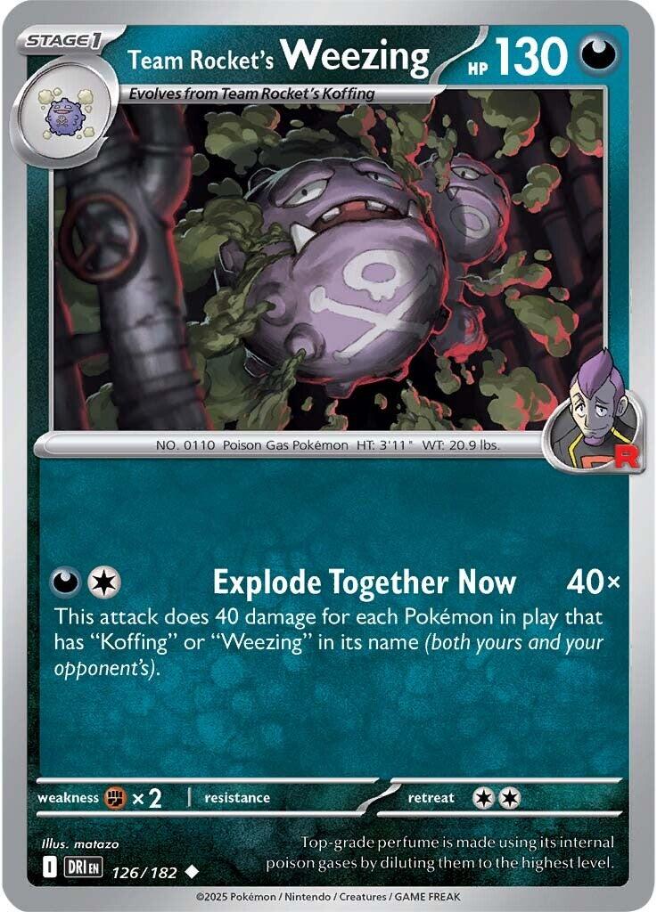 Team Rocket's Weezing (126/182) [Scarlet & Violet: Destined Rivals] | Exor Games New Glasgow