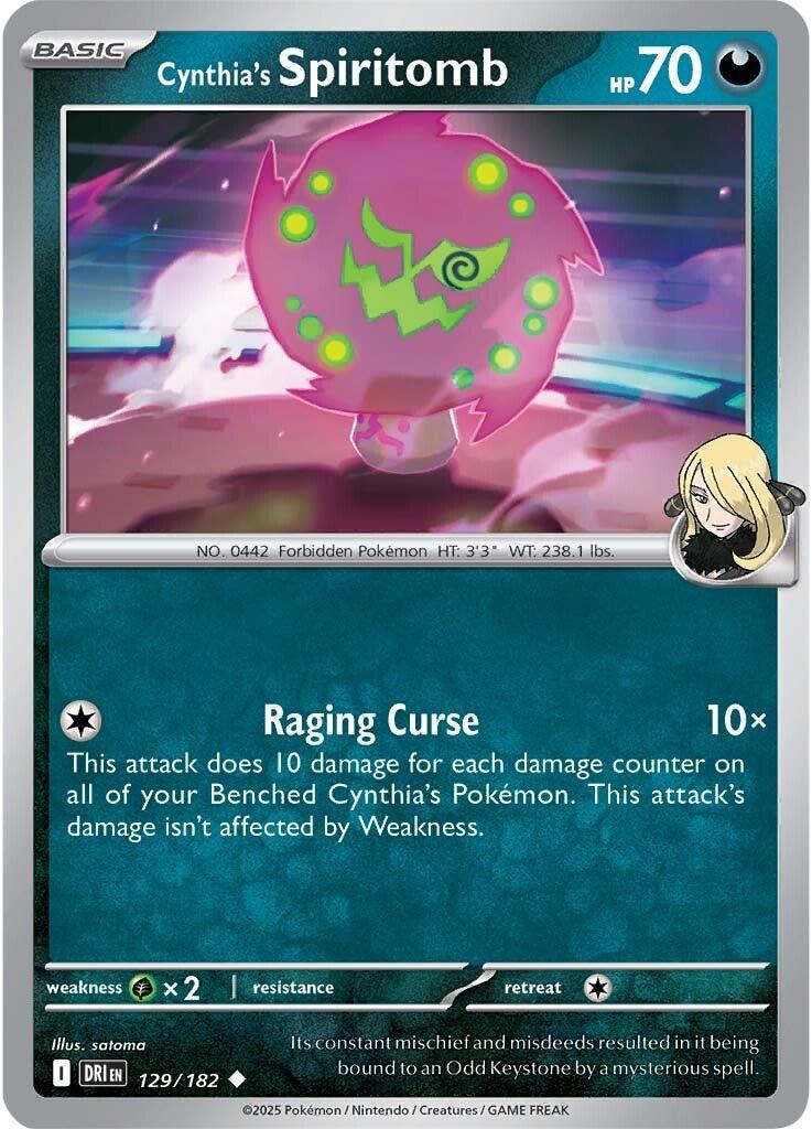 Cynthia's Spiritomb (129/182) [Scarlet & Violet: Destined Rivals] | Exor Games New Glasgow