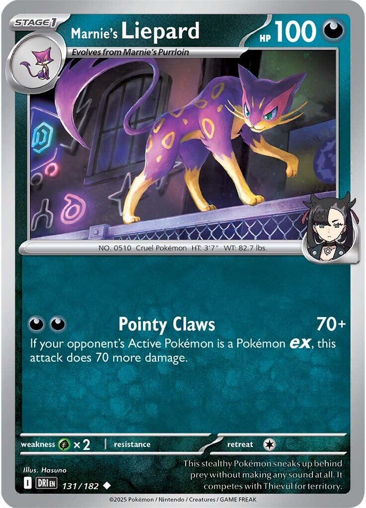 Marnie's Liepard (131/182) [Scarlet & Violet: Destined Rivals] | Exor Games New Glasgow
