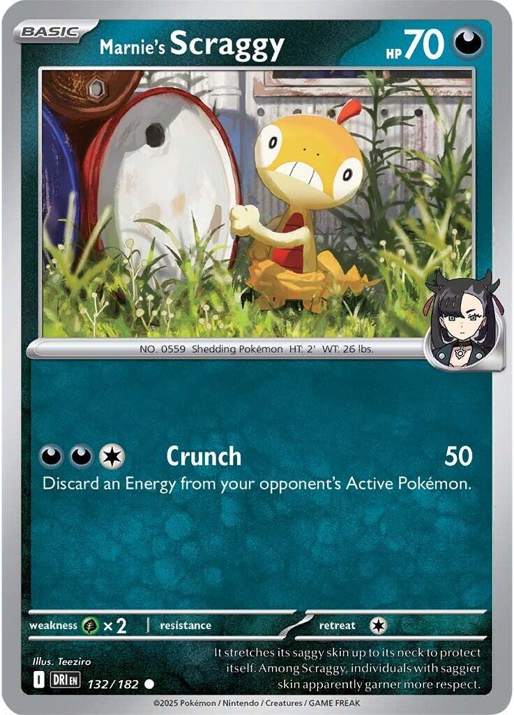 Marnie's Scraggy (132/182) [Scarlet & Violet: Destined Rivals] | Exor Games New Glasgow