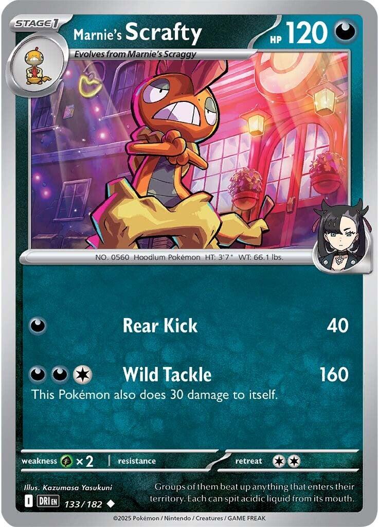 Marnie's Scrafty (133/182) [Scarlet & Violet: Destined Rivals] | Exor Games New Glasgow