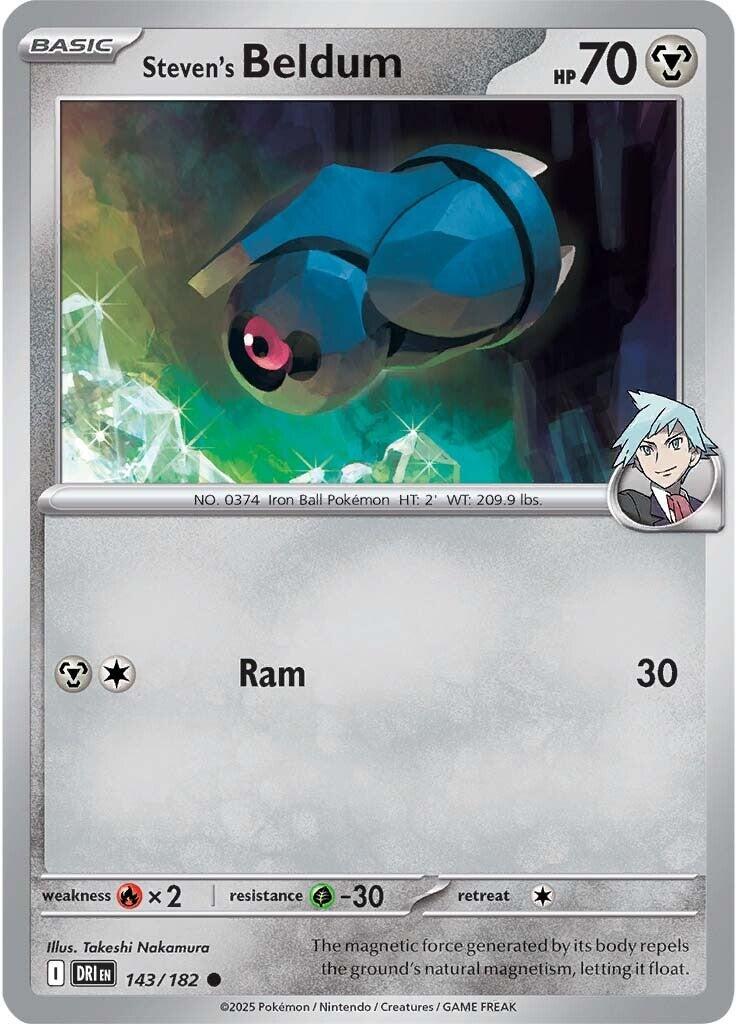Steven's Beldum (143/182) [Scarlet & Violet: Destined Rivals] | Exor Games New Glasgow