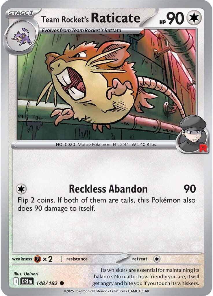 Team Rocket's Raticate (148/182) [Scarlet & Violet: Destined Rivals] | Exor Games New Glasgow