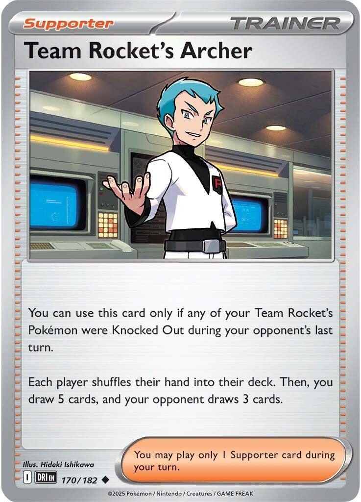 Team Rocket's Archer (170/182) [Scarlet & Violet: Destined Rivals] | Exor Games New Glasgow