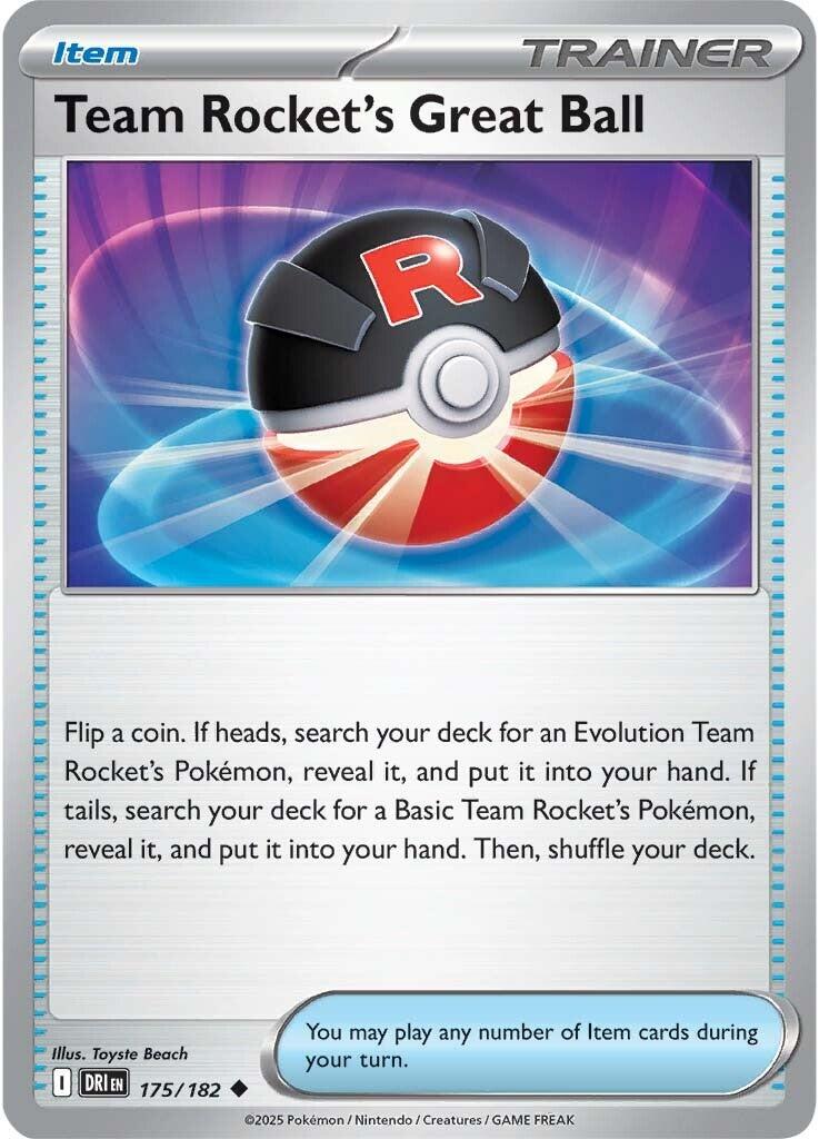 Team Rocket's Great Ball (175/182) [Scarlet & Violet: Destined Rivals] | Exor Games New Glasgow