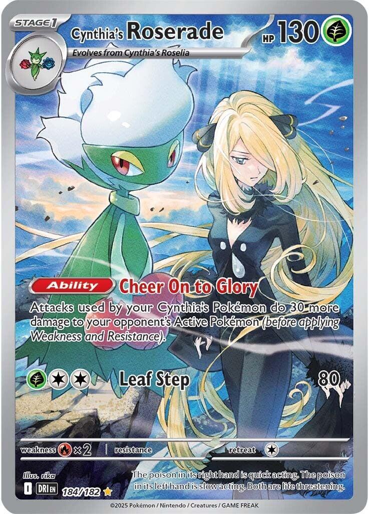 Cynthia's Roserade (184/182) [Scarlet & Violet: Destined Rivals] | Exor Games New Glasgow